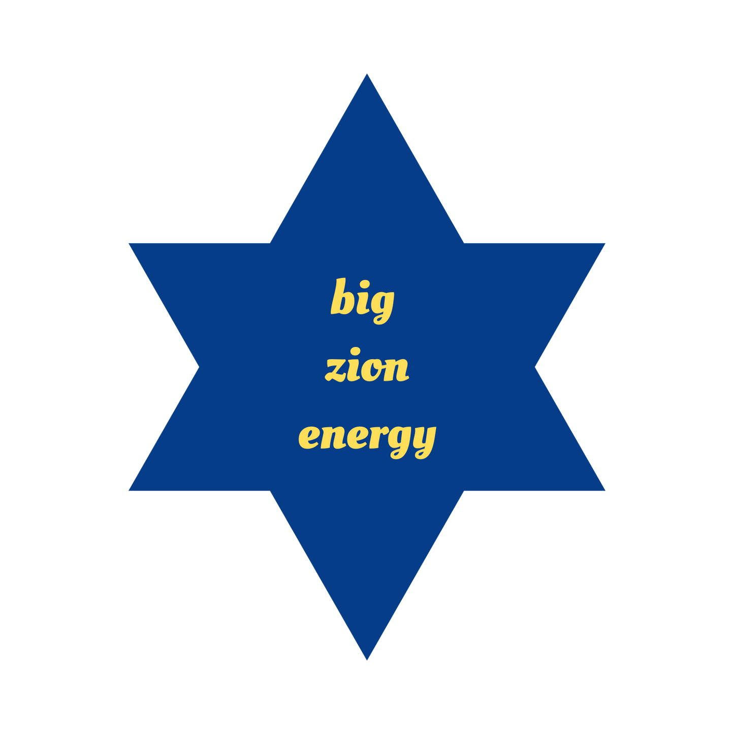 Big Zion Energy - Magen Star | Sticker